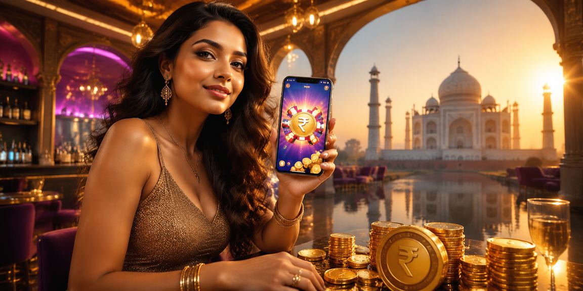 Player in Agra using casino app featuring slots games with Indian rupee payments